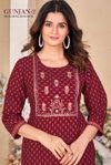 Gunjan By Sangeet Rayon Gold Khadi Printed Kurtis Wholesale Price In Surat